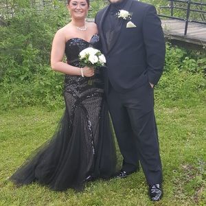 Size 8 Jovani prom dress black